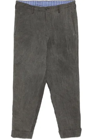 YOHJI YAMAMOTO Byxor med skrynklad effekt