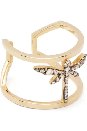 ANAPSARA Dragonfly diamantring i 18K gult guld