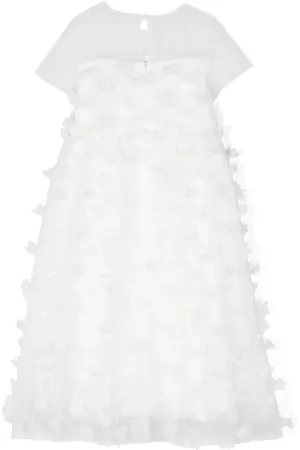 Simonetta Klänning med blomsterapplikation