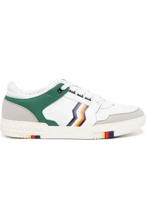 Missoni Sicksackmönstrade lädersneakers