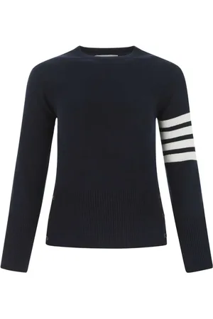 Thom Browne Kashmirtröja med randdetalj