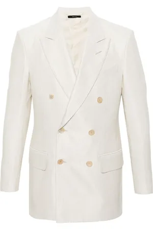 Tom Ford Dubbelknäppt sidenblazer