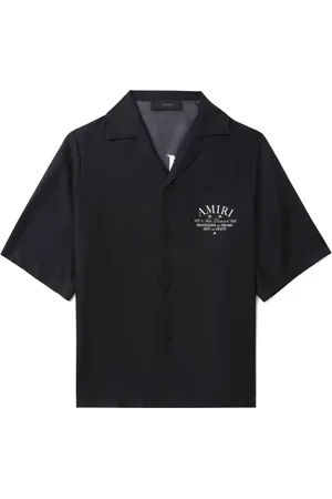 AMIRI Sidenskjorta med logotyp