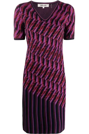 Diane von Furstenberg Stickad klänning