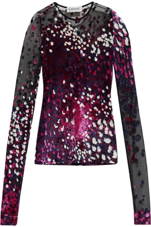 Lanvin Halvskir långärmad topp