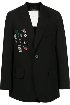 SONG FOR THE MUTE Enkelknäppt blazer med emblem