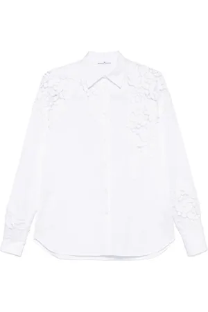 ERMANNO SCERVINO Skjorta med blomapplikation