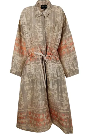 Giorgio Armani Lång överrock i jacquard