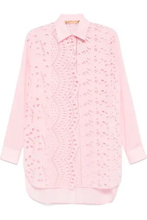 ERMANNO SCERVINO Skjorta med blomsterbrodyr