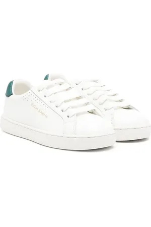 Palm Angels Lädersneakers med logotyp
