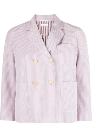 Thom Browne Randig dubbelknäppt jacka