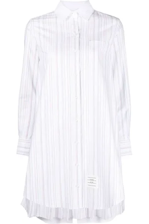 Thom Browne Skjortklänning med plisserad detalj