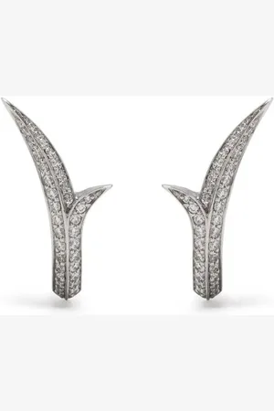 STEPHEN WEBSTER Thorn Stem diamantörhängen i 18K vitguld