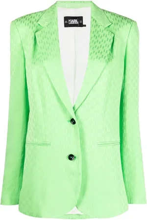 Karl Lagerfeld Dubbelknäppt blazer med monogram