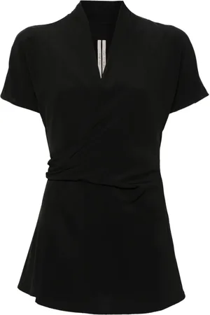 Rick Owens Laura omlottblus i crepe