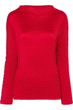 Issey Miyake Suede Like Pleats topp