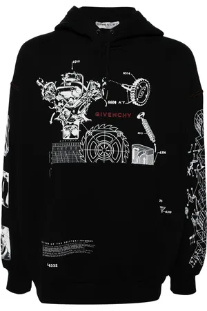 Givenchy Hoodie med grafiskt tryck