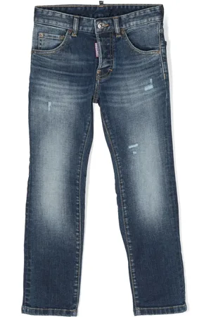 Dsquared2 Slitna jeans med logotypmärke