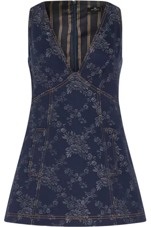 Etro Blommig miniklänning i jacquard