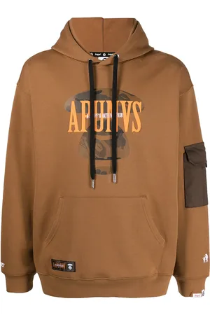 A Bathing Ape Hoodie med logotyp