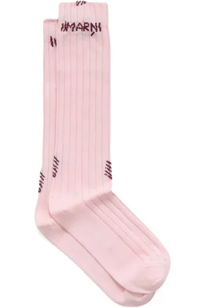 Marni Ribbade strumpor med logotyp