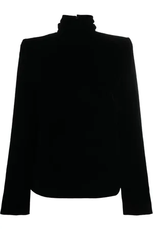 Saint Laurent Blus med hög krage
