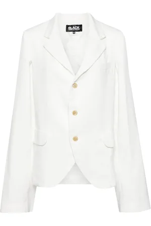 Comme des Garçons Enkelknäppt blazer med utskuren detalj