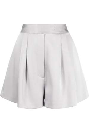 ALEX PERRY Plisserade shorts med hög midja