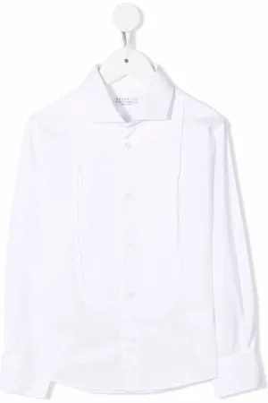 Brunello Cucinelli Ribbad skjorta