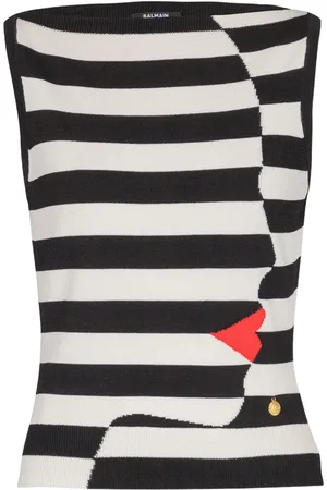 Balmain Mariniere stickad topp