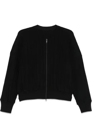 PLEATS PLEASE ISSEY MIYAKE Crepe stickad jacka