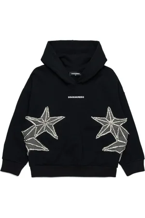 Dsquared2 Hoodie med stjärnapplikation