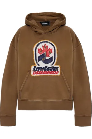 Dsquared2 Hoodie med logotyp