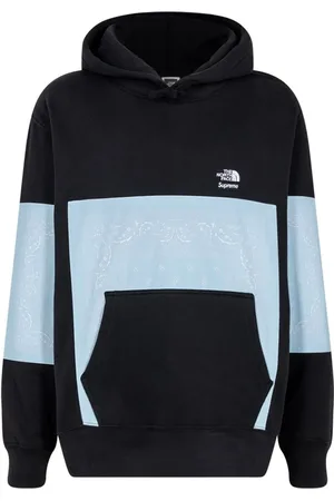 Supreme X The North Face bandanamönstrad hoodie
