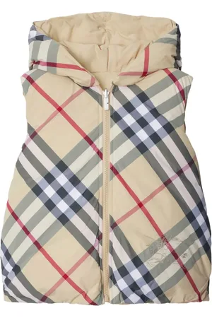 Burberry Vändbar rutig vadderad väst