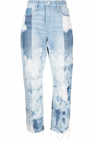Frame Jeans med lappdesign