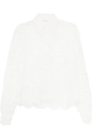 ERMANNO SCERVINO Kort spetsskjorta