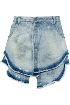 EgonLab Jeanskjol med lagerdesign