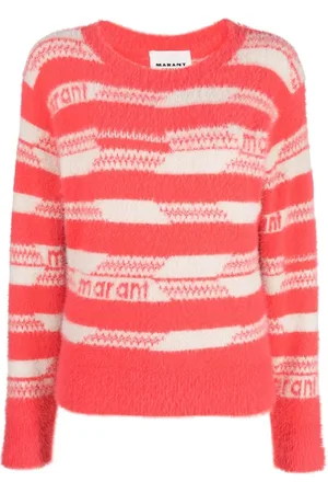 Marant Etoile Orson randig tröja med logotyp