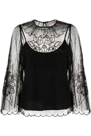 Twin-Set Långärmad blus med lagerdesign