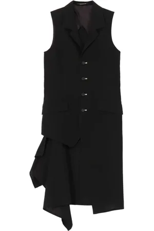 YOHJI YAMAMOTO Asymmetrisk ärmlös blazer
