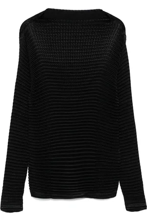 Issey Miyake Suede Like Pleats topp