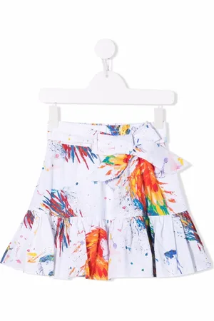 Msgm Volangkjol med färgstänk