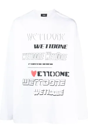 We11 Done Sweatshirt med logotyp