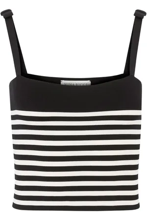 Nina Ricci Randigt stickat linne