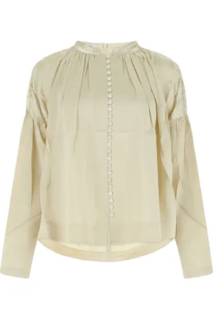 CO Blus med rynkad detalj