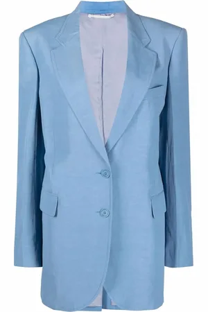 Stella McCartney Enkelknäppt blazer med spetsiga slag