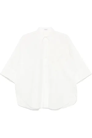 Brunello Cucinelli Skjorta med blomapplikation