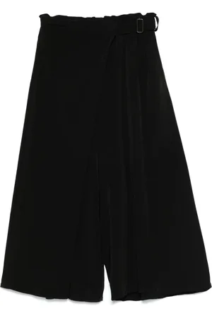 YOHJI YAMAMOTO Trekvartsbyxor med plisserad detalj
