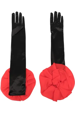 Parlor Handskar med blomapplikation